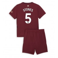 Echipament fotbal Manchester City John Stones #5 Tricou Treilea 2024-25 pentru copii maneca scurta (+ Pantaloni scurti)